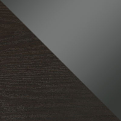 Венге / Стекло черное