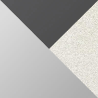 Белый / Графит / Белый, букле