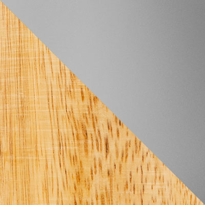 Серый, пластик / Массив березы