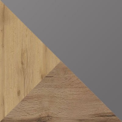 Дуб Крафт золотой / Серый шифер, столешница Дуб классический