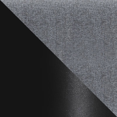Серый, ткань / Черный