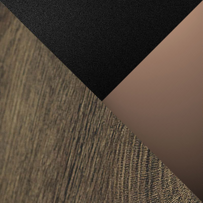 Черный / Дуб маррон / Тонированный