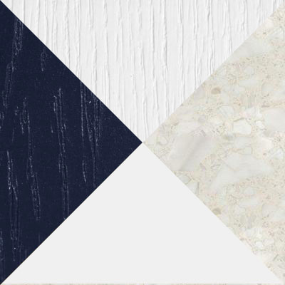 корпус Белый / Акация белая / Сапфир / столешница Калаката