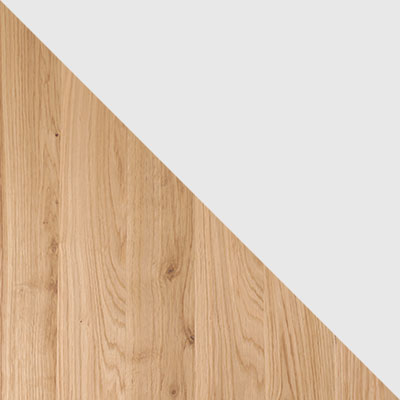 Дуб светлый натуральный / Белый матовый