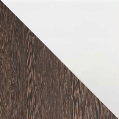 Дуб Венге / Лакобель белый