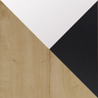 Дуб Вотан / Зеркало / Лакобель черный