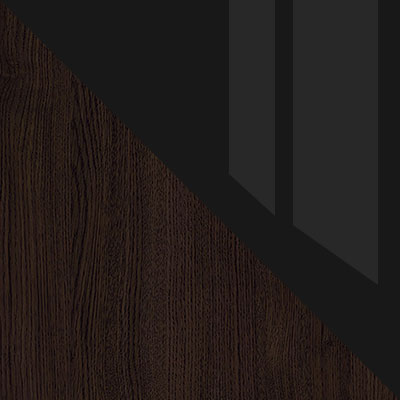 Венге / Черный, стекло