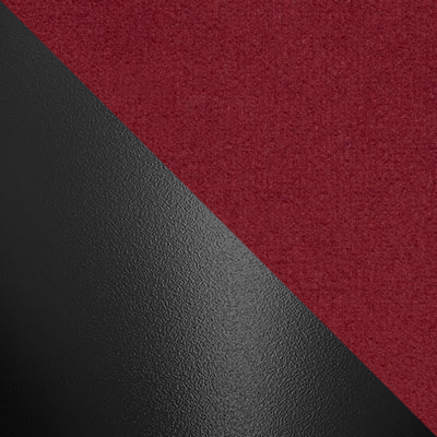 Бордовый, микровелюр / Черный, металл