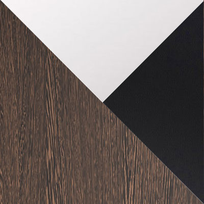 Дуб Венге / Зеркало / Лакобель черный