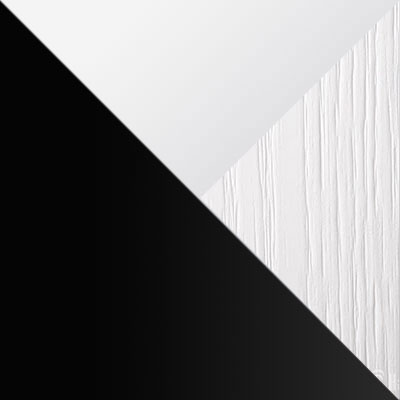 Белое дерево / Белый матовый / Черный муар, металл