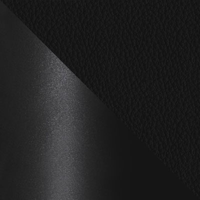 Черный, экокожа / Черный, металл