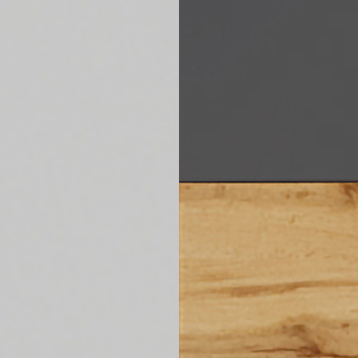 Белый шелк / Темно-серый / Дуб Вотан