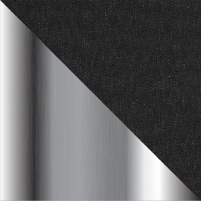 Черный, ткань / Хром, металл