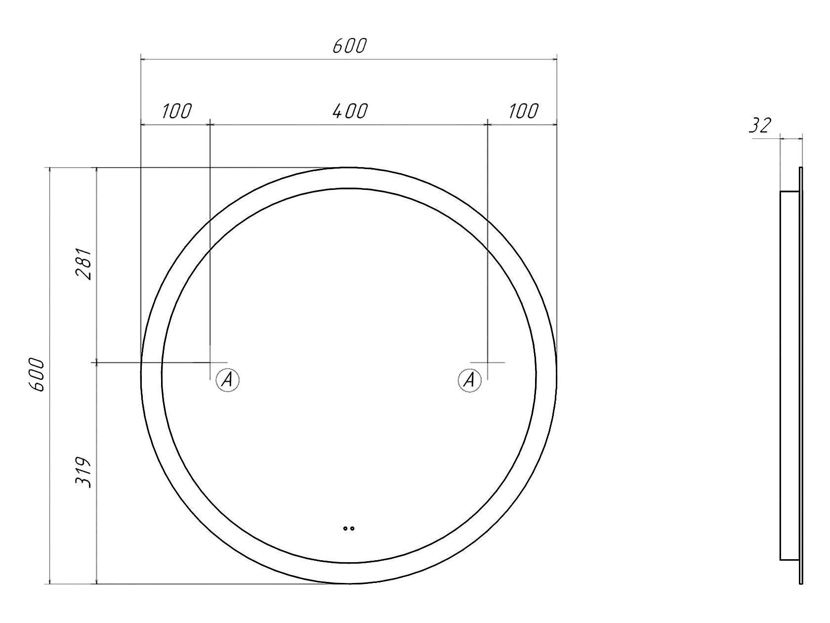Зеркало LED 133-194154