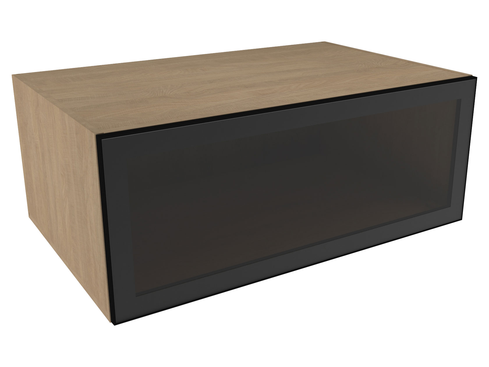 Антресольный шкаф со стеклом 133-159699