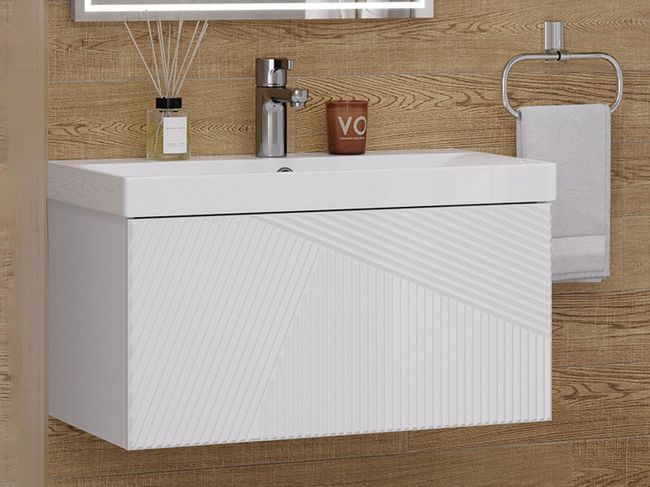 Навесная тумба под раковину 133-194162