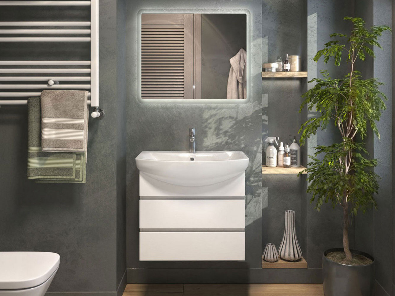 Комплект мебели для ванной 133-193743